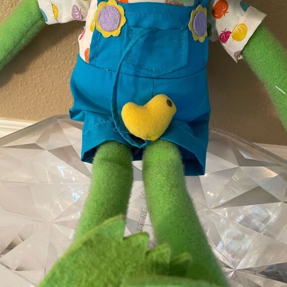 1993 Kermit The Frog Spring Duckie 18 inch Plush Frog - Picture 4 of 16